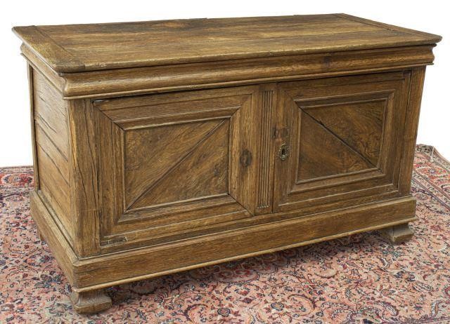 FRENCH PROVINCIAL OAK CHEST, 19TH