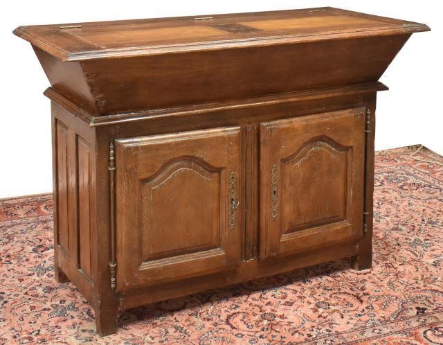 FRENCH PROVINCIAL OAK DOUGH BIN