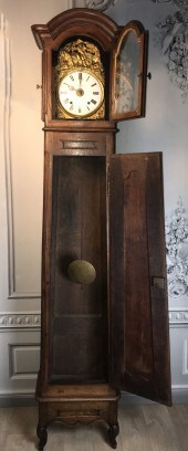 FRENCH PROVINCIAL OAK GRANDFAT