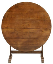 FRENCH PROVINCIAL OAK TILT-TOP