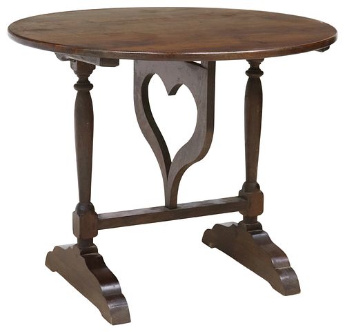 FRENCH PROVINCIAL OAK TILT-TOP WINE