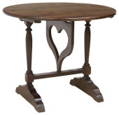 FRENCH PROVINCIAL OAK TILT-TOP