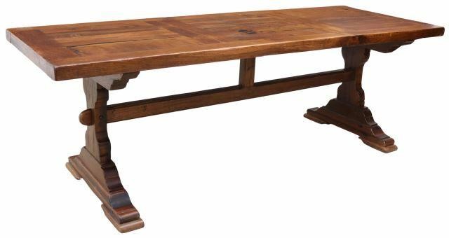 FRENCH PROVINCIAL OAK TRESTLE