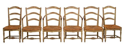 FRENCH PROVINCIAL PAINTED LADDER