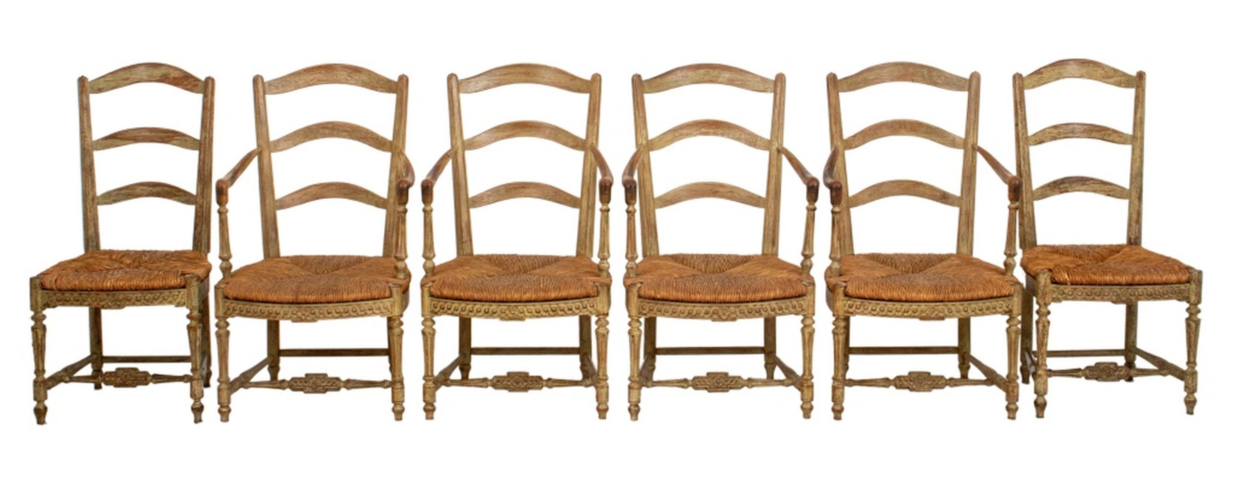 FRENCH PROVINCIAL PAINTED LADDER