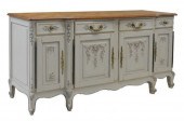 FRENCH PROVINCIAL PAINTED OAK
