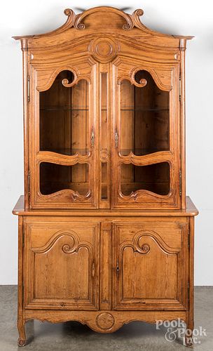 FRENCH PROVINCIAL PINE CUPBOARD,