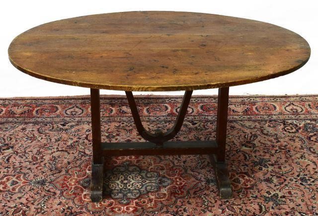 FRENCH PROVINCIAL PINE TILT-TOP