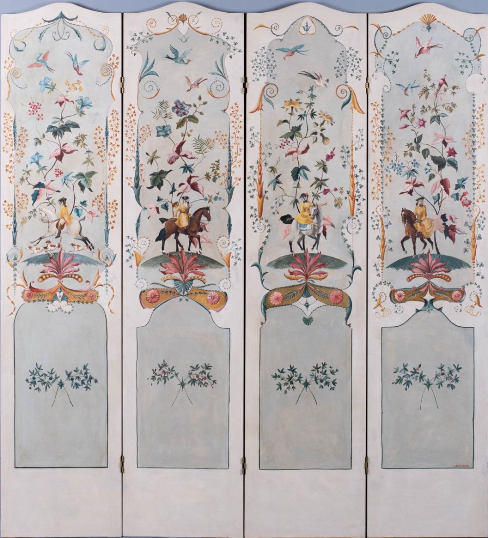 FRENCH PROVINCIAL STYLE POLYCHROMED