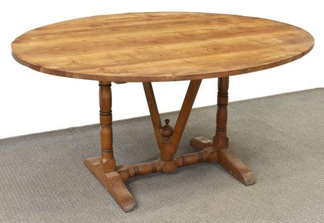FRENCH PROVINCIAL TILT-TOP WINE