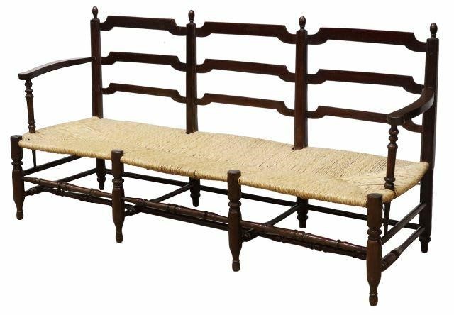FRENCH PROVINCIAL TRIPLE CHAIR BACK