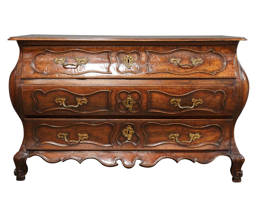 FRENCH PROVINCIAL WALNUT BOMBE