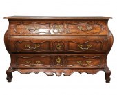 FRENCH PROVINCIAL WALNUT BOMBE