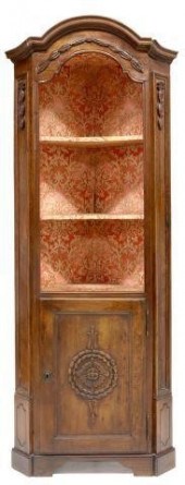 FRENCH PROVINCIAL WALNUT CORNE