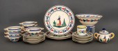 FRENCH QUIMPER FOLK CERAMIC PA