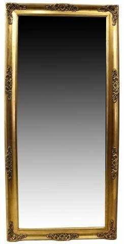 FRENCH RECTANGULAR GILTWOOD BEVELED
