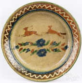FRENCH REDWARE SHALLOW BOWL, 1
