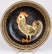 FRENCH REDWARE SHALLOW BOWL, 1