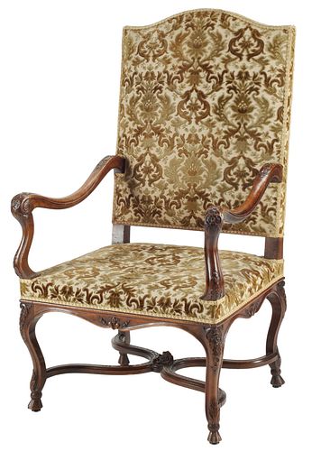 FRENCH REGENCE STYLE UPHOLSTERED