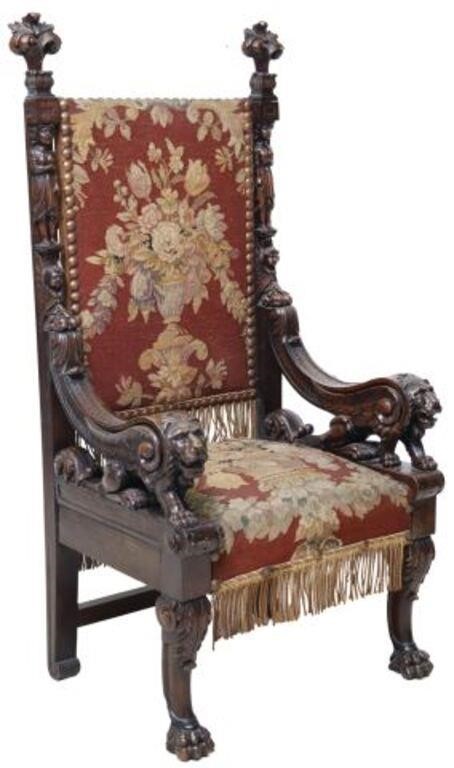 FRENCH RENAISSANCE REVIVAL CARVED