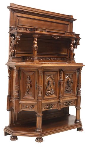FRENCH RENAISSANCE REVIVAL CARVED