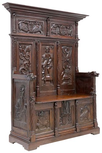 FRENCH RENAISSANCE REVIVAL CARVED