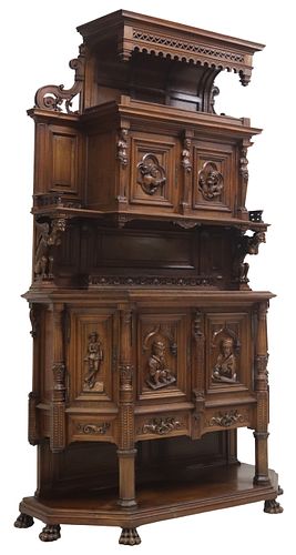 FRENCH RENAISSANCE REVIVAL CARVED
