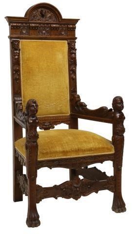 FRENCH RENAISSANCE REVIVAL CARVED