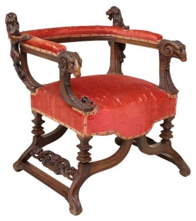 FRENCH RENAISSANCE REVIVAL CARVED