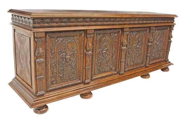 FRENCH RENAISSANCE REVIVAL CARVED