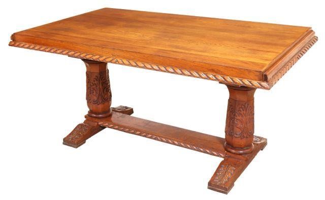 FRENCH RENAISSANCE REVIVAL OAK