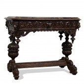 FRENCH RENAISSANCE REVIVAL OAK
