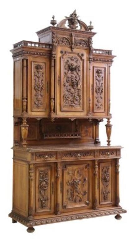 FRENCH RENAISSANCE REVIVAL WALNUT