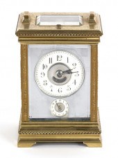 French repeating carriage cloc