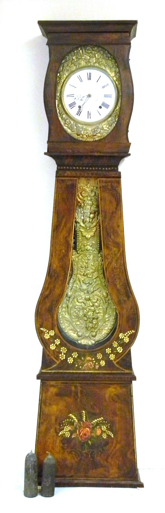 French repeating eight-day tall