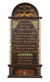 FRENCH RESTAURANT MENU BOARD F