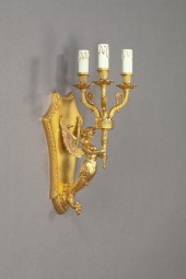 French Richly Gilded Brass Thr