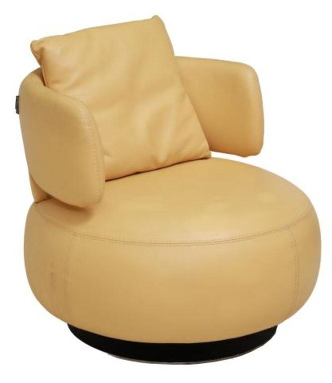 FRENCH ROCHE BOBOIS 'CURL' SWIVEL