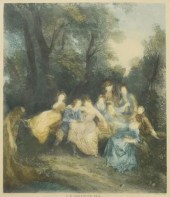 FRENCH ROCOCO ENGRAVING LE PRI