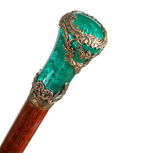 FRENCH ROCOCO SILVER AND ENAMEL