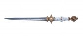 FRENCH ROCOCO STYLE DAGGER 18t