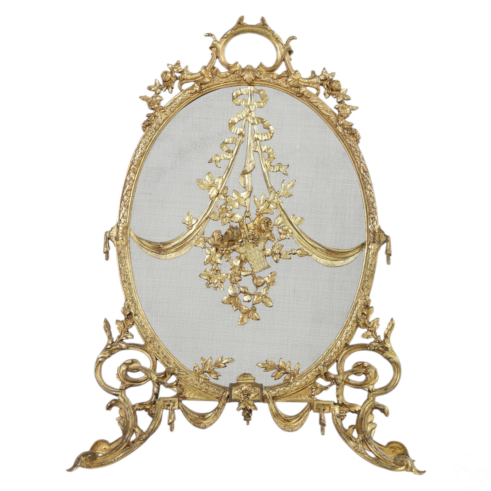 FRENCH ROCOCO STYLE GILT BRONZE