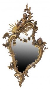 FRENCH ROCOCO STYLE GILTWOOD W
