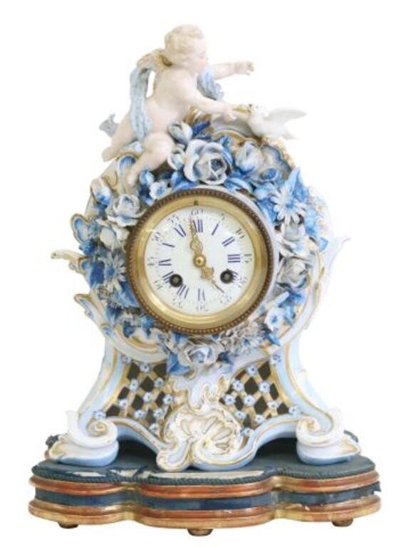 FRENCH ROCOCO STYLE PORCELAIN CASED
