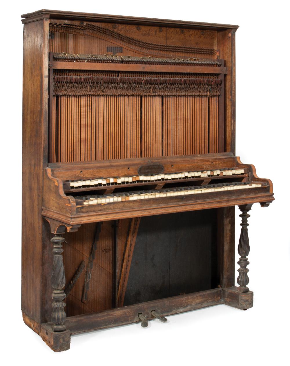 FRENCH ROSEWOOD DOUBLE KEYBOARD