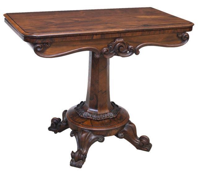 FRENCH ROSEWOOD FLIP-TOP PARLOR