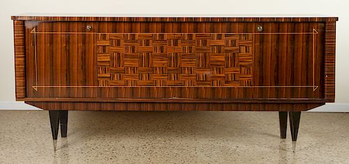 FRENCH ROSEWOOD SIDEBOARD PARQUETRY