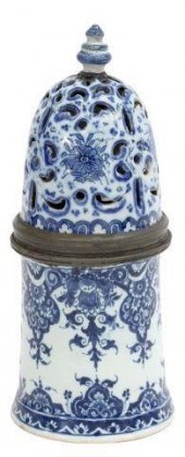 FRENCH ROUEN FAIENCE SUGAR CAS