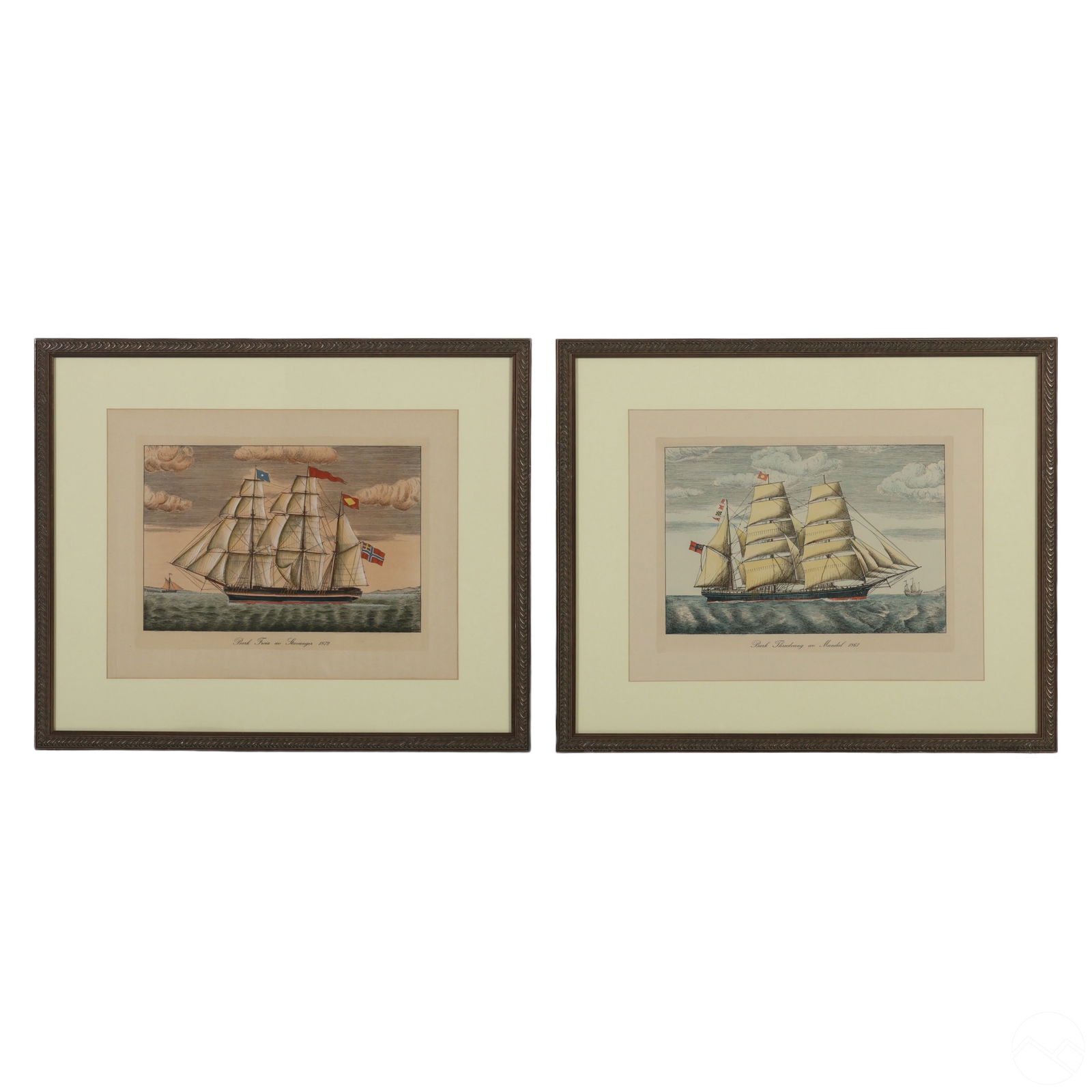 FRENCH ROYAL NORWAY NAVY SEASCAPE