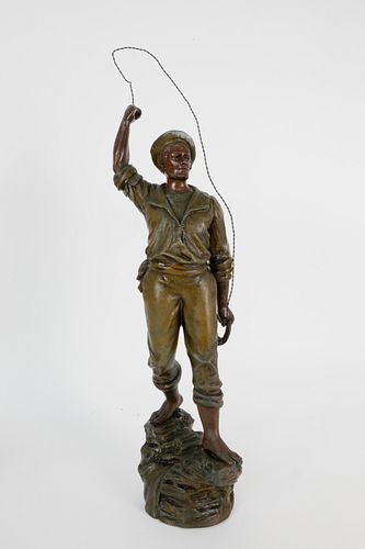 FRENCH SAILOR FIGURE STANDING ON